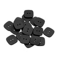 thumbnail image 1 of Uxcell 20 piezas de botón de costura de 25 mm (1") 2 agujeros botón cuadrado de resina accesorios de reemplazo para ropa manualidades decoración, negro, 1 of 7