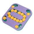 thumbnail image 2 of Juguetes de rompecabezas para perros, juego educativo para aliviar el aburrimiento, dispensador de comida para perros, para entrenamiento interactivo, color morado, 2 of 13