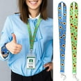 thumbnail image 1 of Sunflower Print Card Tag Lanyard Hanging Neck Strap for Mobile Phone Key Chain, 1 of 8