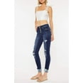 thumbnail image 4 of Kancan - Women's Stretchy Five Pocket Distressed High Waist Jeans - ST, 4 of 11