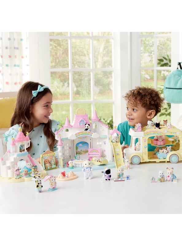Calico Critters Nursery Friends Rainy Day Duo, Set of 2 Collectible Doll Figures with Accessories