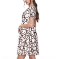 thumbnail image 2 of Saiise Robes d'Été Motif Baseball Mignon pour Femmes T-Shirt Décontracté Manches Courtes Robe de Plage Florale avec Poches, 2 of 6