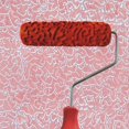 thumbnail image 2 of 7-Inch Assorted Embossed Pattern Painting Roller Wood Pattern Painting Roller with Plastic Handle 6, 2 of 3