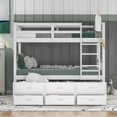 thumbnail image 4 of Restonic's Twin XL Bed with 3 Drawers & Trundle, Durable Wood Structure, 4 of 16