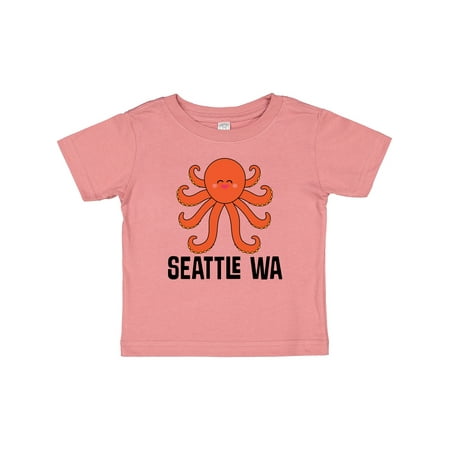 

Inktastic Seattle Octopus Washington Vacation Gift Baby Boy or Baby Girl T-Shirt