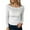 White, variant on Women's Blouses and Shirts for Women UK Fashion Strapless Lace One Neck Long Sleeve Hollow Lace T Shirts Tops for Elegant Occasions Black XL