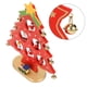 thumbnail image 5 of Adorno De Escritorio De árbol De Navidad De Madera, Artesanías De árbol De Navidad De Madera Ecológicas Seguras Mano De Obra Fina Inastillable Para Oficina ANGGREK Rojo, 5 of 8