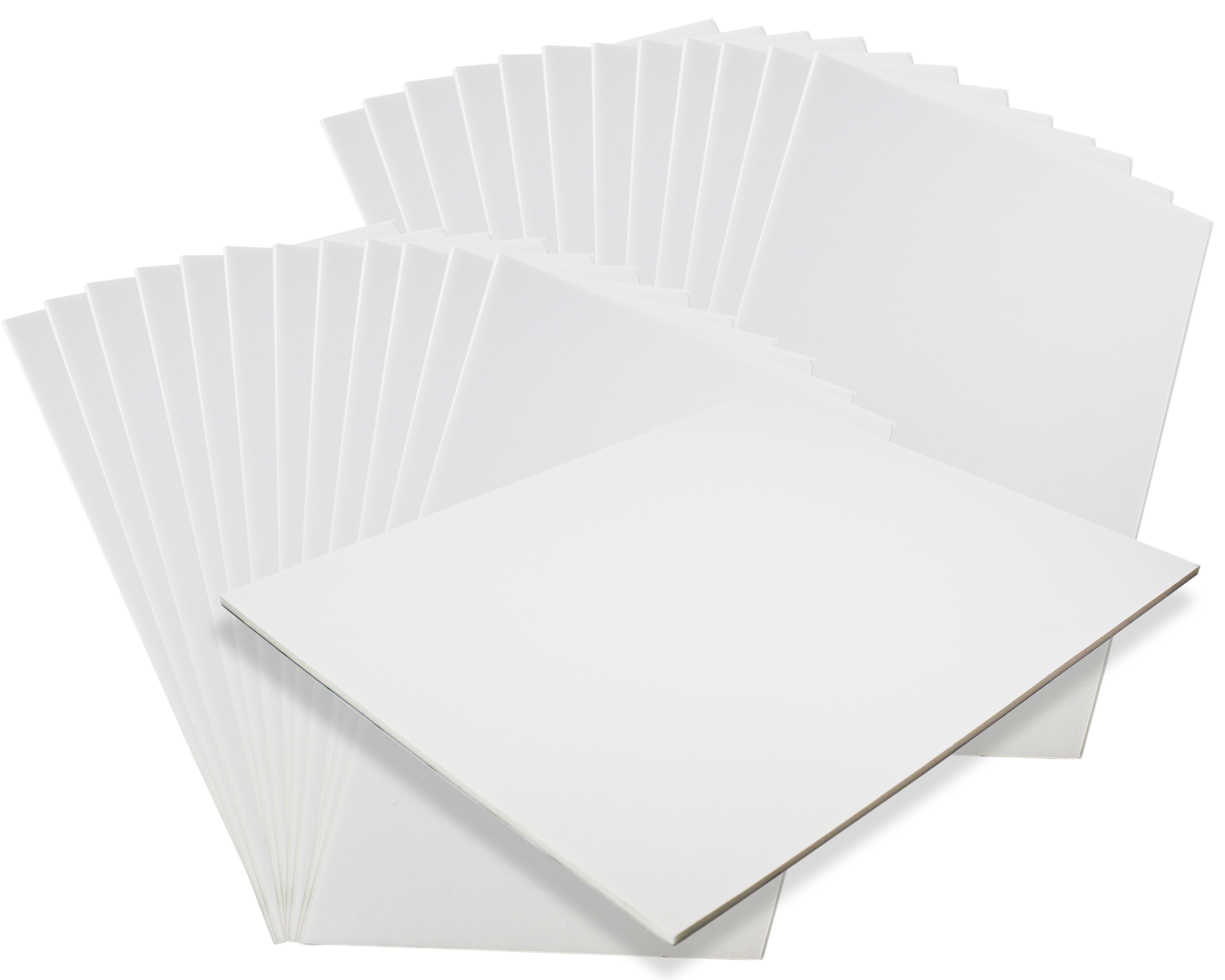 Foam Core Backing Board 3/16 White 11x17- 50 Pack. Many Sizes Available.  Acid Free Buffered Craft Poster Board for Signs, Presentations, School,  Office and Art Projects 
