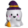 thumbnail image 2 of Clearance Under $1 Cute Resin Sweeping Ghost Figurine with Witch Hat for Halloween, 2 of 5