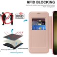 thumbnail image 5 of For Samsung Galaxy S23 5G Wallet Cell Cover, RFID Blocking, PU Leather,With Flip Cover Multi-Card Slots Pocket, Ultra Thin Magneti Protective Cover,Pink,For Galaxy S23 (5G), 5 of 8