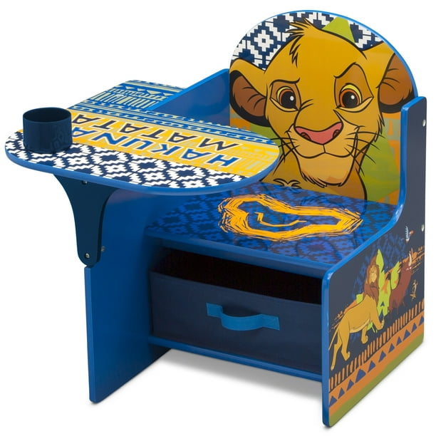 The Lion King Chair Desk With Storage, Disney Minnie Mouse Chair Desk With Storage Bin