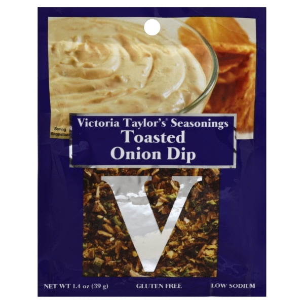 Victoria Taylors 257227 1.4 oz Toasted Onion Dip Seasoning, Pack of 24