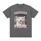 thumbnail image 5 of Camiseta con estampado "I Eat Funny El Gato Triste Llorando Gato" para hombre y mujer, camisetas casuales holgadas de algodón, camisetas vintage de moda Harajuku, 5 of 6