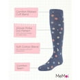 thumbnail image 3 of MeMoi Polka Point Cotton Blend Knee Socks - Girls - Female, 2, Denim, 3 of 7