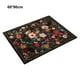 thumbnail image 5 of Moyic Alfombra de puerta interior de lana Artificial gruesa y suave, alfombra lavable Floral de poliéster duradero, alfombras de entrada Cubiertas para muebles de jardín uno 60*90cm, 5 of 6