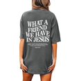 thumbnail image 5 of Graphic Tees for Women's T-Shirts and Graphic Tees Casual Short Sleeve Tops for Women Gray S, 5 of 7