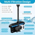 thumbnail image 3 of POPOSOAP 70W Solar Pond Filter with 680GPH Fountain Pump, Powerful Solar Powered Filter Kit with Bio-Media for Outdoor Koi Ponds and Waterfalls, 3 of 9