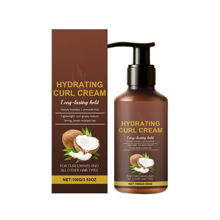 Curl Cream Moisturizing Curl Cream With Coconuts Oil And Shea Butters Natural Curl Care Defines Natural Curls Reduces Frizz And Imparts Shine