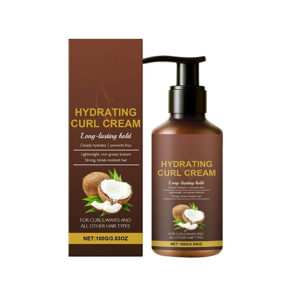 Curl Cream Moisturizing Curl Cream With Coconuts Oil And Shea Butters Natural Curl Care Defines Natural Curls Reduces Frizz And Imparts Shine