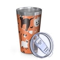 thumbnail image 2 of 16oz Tumblers Halloween Cats Pumpkins and Bats Stainless Steel Vacuum Insulated Double Wall Travel Tumbler Cups Mug with Lid and Straw,Cleaning Brush for Coffee,Tea, 2 of 4