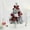 C, variant on 11.8 Inch Pre Lit Mini Tabletop Christmas Tree with Ornaments, Snow Flocked Artificial Christmas Tree with Cowbells Berries Velvet Bow Pine Cones, Desktop Holiday Decor for Home Office