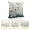 thumbnail image 4 of SHANXI Christmas Throw Pillow Covers Grey Gold Winter Holiday Decorative Pillow Case for Home Couch Bed Sofa Decoration and Gift 20x20in, 4 of 5
