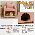 thumbnail image 3 of Jopath Bunny-Ear Pet-Friendly Armchair Dual-Use Bunny-Ear Armchair And Pet Hideaway With Scratch-Resistant Fabric, Built-In Cat & Dog Hideaway, Dual-Use Sofa Chair With Side Pocket, 3 of 10