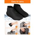 thumbnail image 4 of Cubrezapatos impermeables de silicona HTHOY&GOWY con cierre de cremallera, 4 of 6