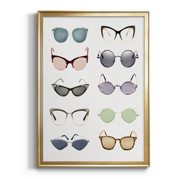Vintage Glasses I Premium Classic Framed Print - Ready to Hang