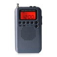 thumbnail image 1 of Btafrte Radio AM FM bolsillo con pantalla digital HRD-104 con altavoz controlador 40 mm (gris), 1 of 9