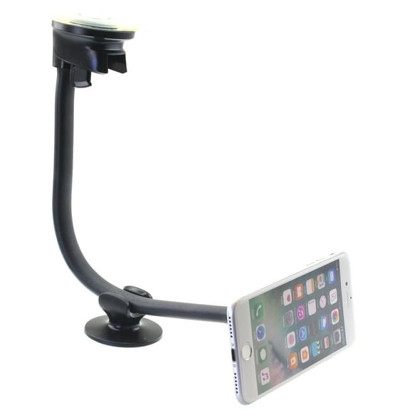 Magnetic Car Mount for Samsung Galaxy A06 - Holder Dash Windshield Strong Grip Long Gooseneck for Galaxy A06