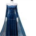 thumbnail image 4 of Disfraz de princesa Elsa de la Reina del hielo del invierno, disfraz de fantasía azul para fiesta de Halloween, uniformes de escenario para mujer y niña, 4 of 5