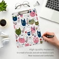 thumbnail image 5 of FMSHPON Cute Colorful Cat Flowers Clipboard Hardboard Wood Nursing Clip Board and Pull for Standard A4 Letter 13x9 inches, 5 of 7