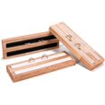 thumbnail image 2 of Veeki Display Stand Jewelry Holder Simple And Stylish Essential Displaying Flannel 2 Slot Ring Showcase Organizer Tray for Jewelry Shop Earring Tray Jewelry Display-0518, 2 of 4