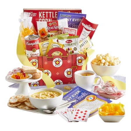 GreatFoods Get Well Deluxe Gift Basket with Soup & Lemon Tea