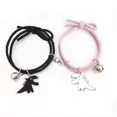 thumbnail image 2 of Par de pulseras magnéticas de dibujos animados con colgante de dinosaurio lindo, cuerda de la Amistad mutuamente atractiva, regalos para regalo de mujer, 2 of 5