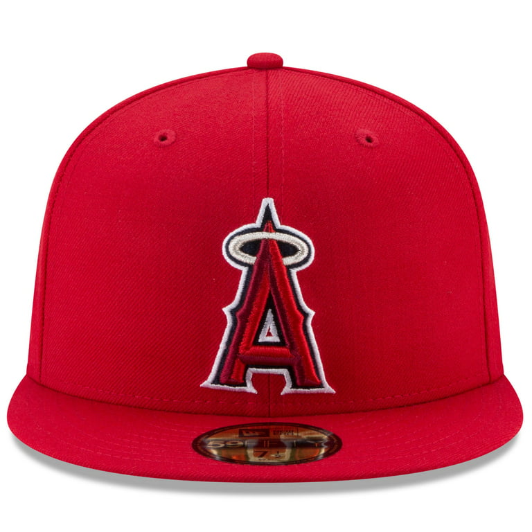 Men's New Era Red Los Angeles Angels Game Authentic Collection On
