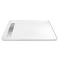 thumbnail image 2 of DV-1SB0099L 60" x 32" White Shower Base with Drain Assembly and Drain Cover Included, Non-slip Shower Pan, 2 of 4