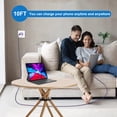 thumbnail image 4 of Type C Charger Block, 2 Pack Wall Charger Adapter with 10FT USB C Charging Cable, Type C Block Fast Charging USB C Brick Cube Charging Station Power Base Charger Box Phone Charger Cords, Mixed, 4 of 7