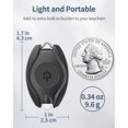 thumbnail image 2 of 10 Uds LED llavero linterna Mini LED llavero luz 14 lúmenes portátil Ultra brillante alimentado por batería llavero antorcha, 2 of 5