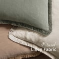 thumbnail image 4 of Juego de fundas de almohada decorativas MIULEE con flecos de lino de 55 x 55 cm, 4 of 7