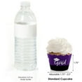 thumbnail image 3 of Big Dot of Happiness Purple Graduation Party Decorations - Party Cupcake Wrappers - Set of 12, 3 of 4