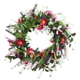 thumbnail image 6 of COM1950s Spring Wreath for Front Door, Artificial Flower Garland with Realistic Tulips and Foliage, Handmade Outdoor Indoor Porch Decoration for Spring Summer Home Decor, 6 of 6