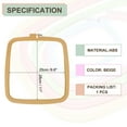 thumbnail image 2 of Uxcell 9.8" x 11" Square Embroidery Hoops, ABS Adjustable Cross Stitch Hoops, Beige, 2 of 6