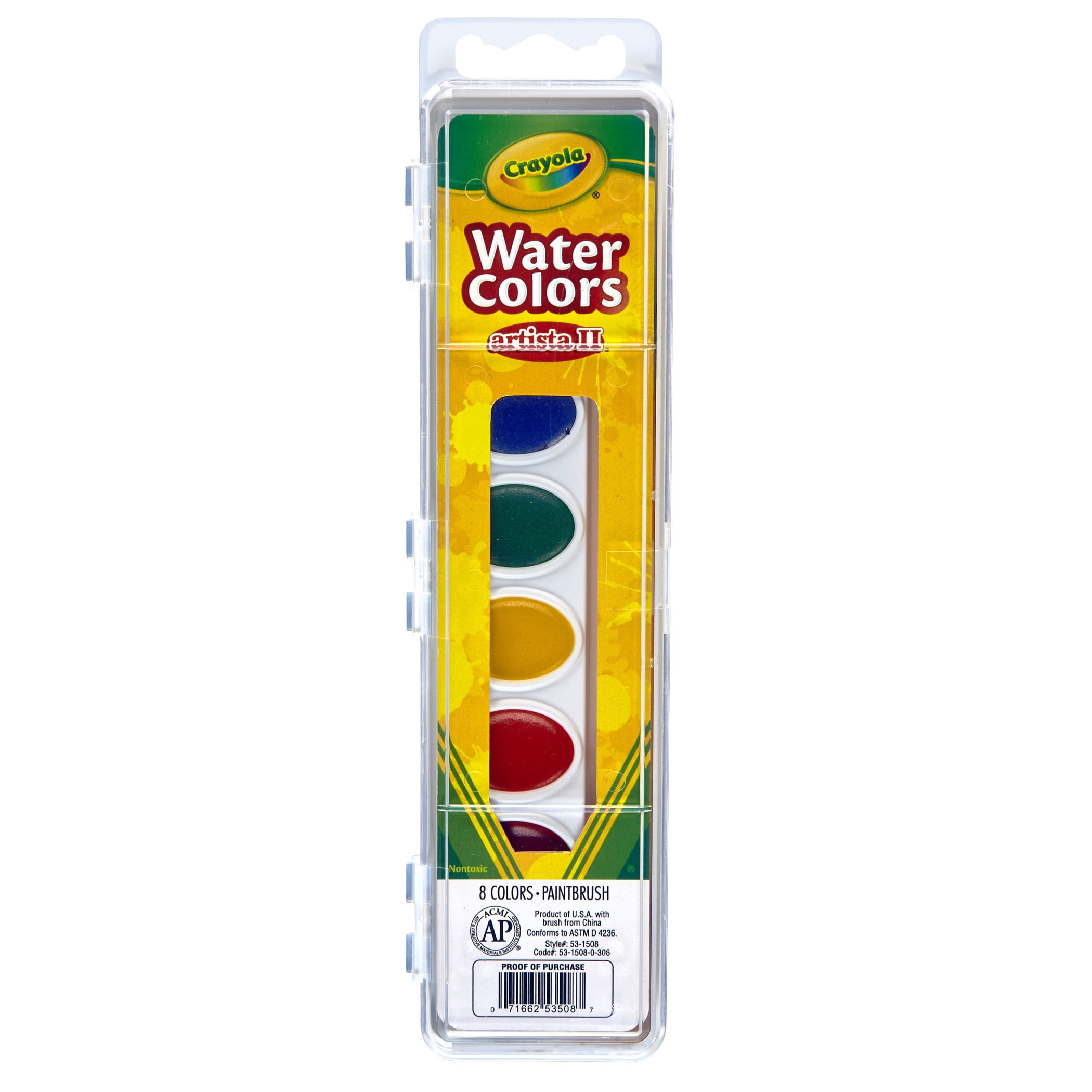 Crayola Artista Ii Watercolor Set, Pack Of 6