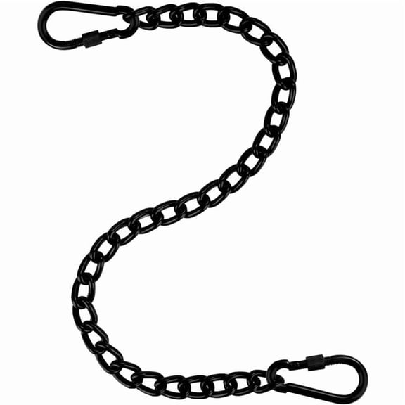 Chain with Two Carabiners, 66cm Extension Chain Chairs for 250 kg, Swing Chain for Hammock Suspension, Sandbag Chain for Indoor, Outdoor