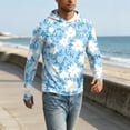 thumbnail image 4 of Men's UPF 50+ Sun Protection Shirt Anti UV Quick Dry Hoodie Long Sleeve Lightweight Fishing Hiking Swim T-Shirt Blue L, 4 of 6