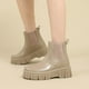 thumbnail image 5 of Botas cortas de goma para mujer, botas de lluvia de PVC antideslizantes, botines cortos impermeables, botas de montar, botines, zapatos de jardín de moda, botas antideslizantes para la nieve, 5 of 6