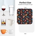 thumbnail image 6 of Pofeuu Cute Animals Print Coasters for Drinks, 4Pack PU Leather Coasters, Bar Drink Coasters for Tabletop Protection, Furniture from Damage-Square, 6 of 6