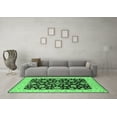 thumbnail image 3 of Ahgly Company Indoor Rectangle Oriental Emerald Green Traditional Area Rugs, 2' x 5', 3 of 4